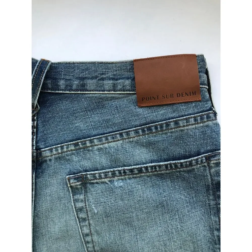 NWT J. Crew Point Sur Vista Straight Jeans in Pale Indigo Wash: Selvedge Edition